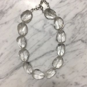 Lucite statement necklace
